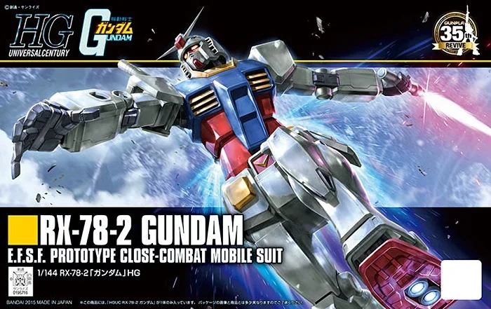 Bandai оригинальная модель Gundam HGUC 1/144, RX-78 свободы, единорог, предназначение, броня, распакованный мобильный костюм, детские игрушки с держателем