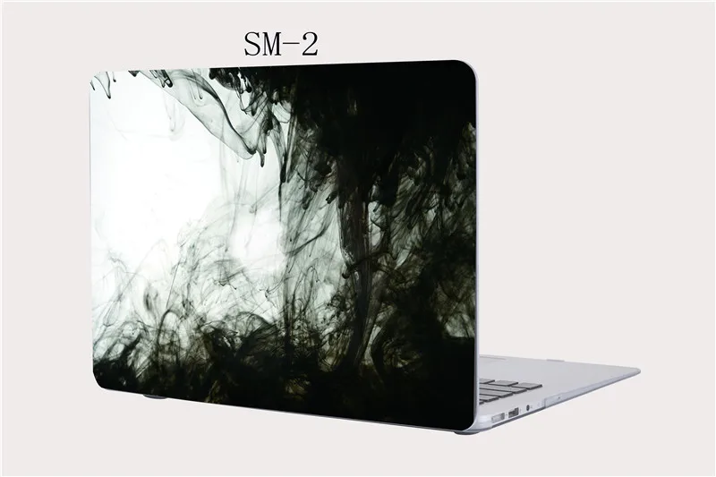 Пластиковый жесткий чехол для ноутбука Apple Macbook New Pro 13 15 с сенсорной панелью mac book Air retina 11 12 дюймов - Цвет: SM-2 no show logo