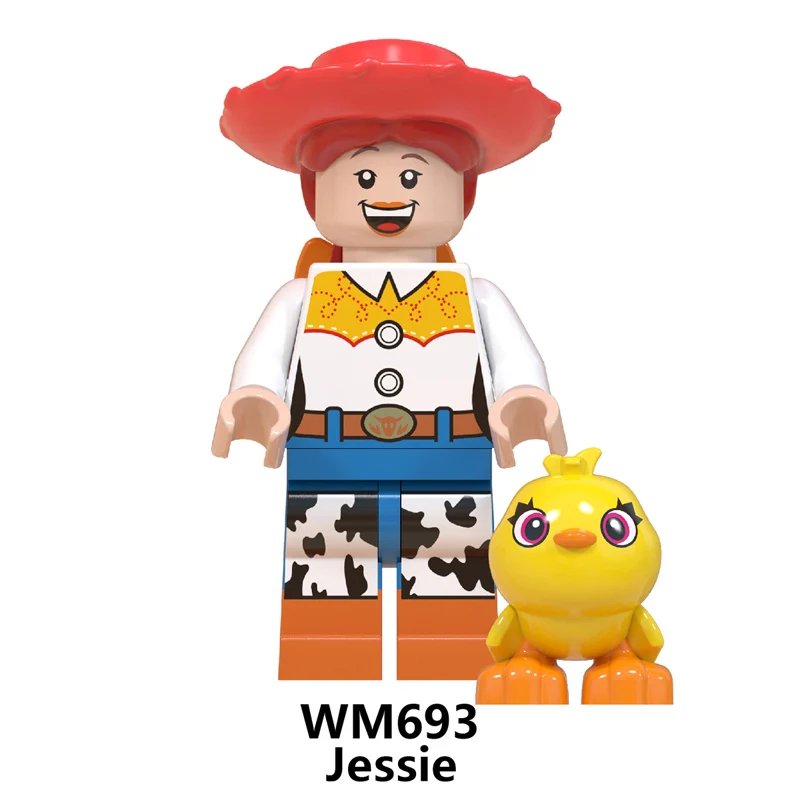 WM693 Новые игрушки История 4 фигурки Вуди Базз Лайтер Джесси инопланетянин Даки Бо Пип Бонни Дюк Caboom строительные блоки Фильм игрушка WM692 - Цвет: WM693