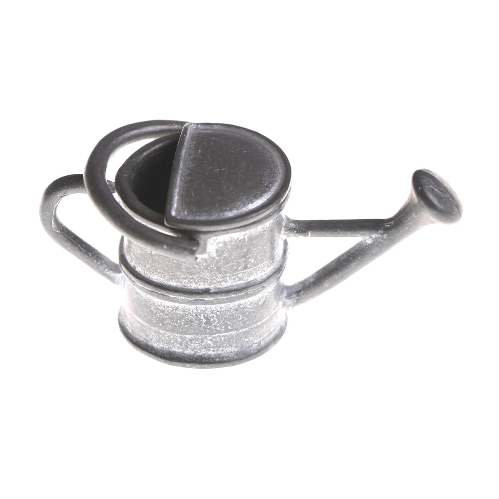 Металлическое олово кукольный домик миниатюра Лейка ремесла модель кукольного