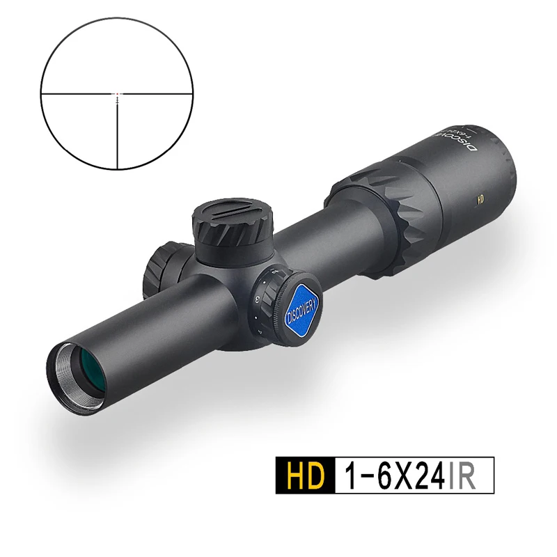 Обнаружение HD 1 6X24 IR Тактический Компактный ar scope стекло выгравированное с