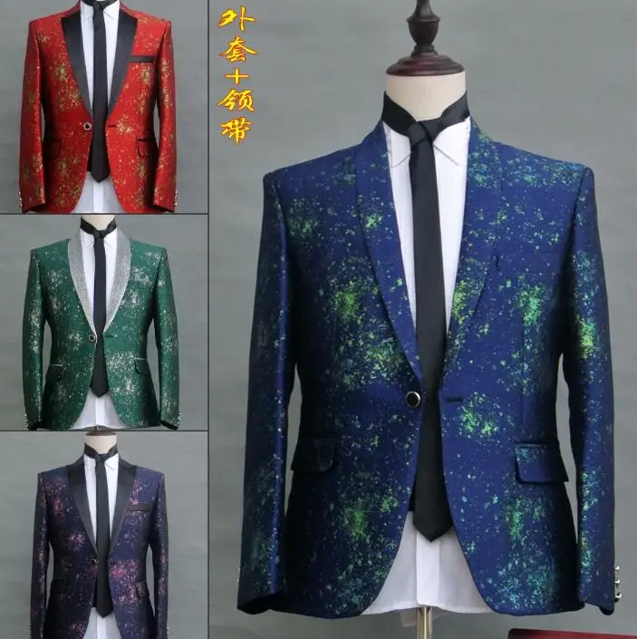 

Blazer men formal dress latest coat pant designs singer suit men stage homme terno masculino trouser wedding suits for men's