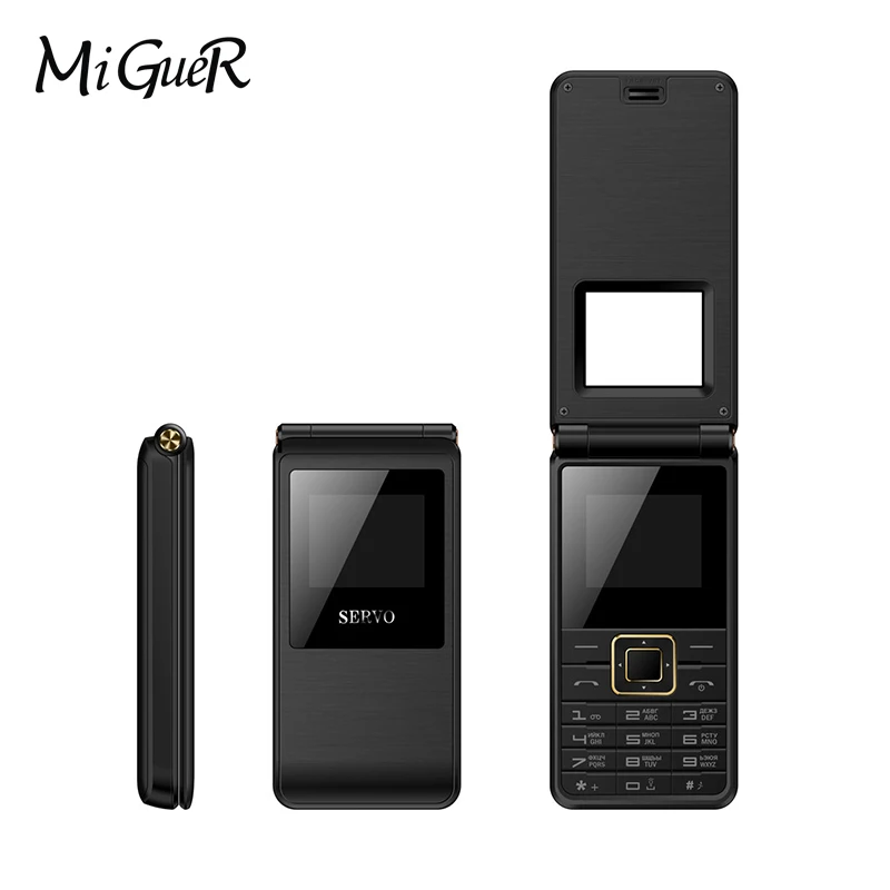 SERVO 2017 флип телефон 1 77 &quotSpreadtrum6533 двойной SIM мобильный GSM Вибрация снаружи fm радио
