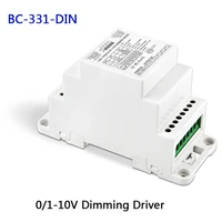 new bc 331 din din rail 0 10v 1 10v to pwm led dimming driverdc12 24v input18a1ch output dimmable led dimming power driver
