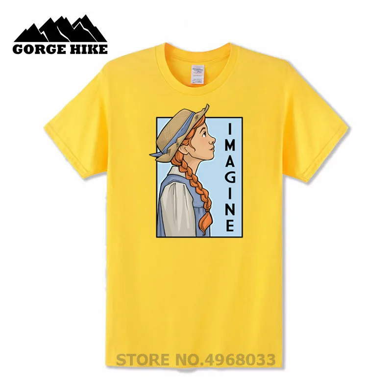 Высококачественная уличная Мужская футболка с принтом Карен халлион Анны Ширли