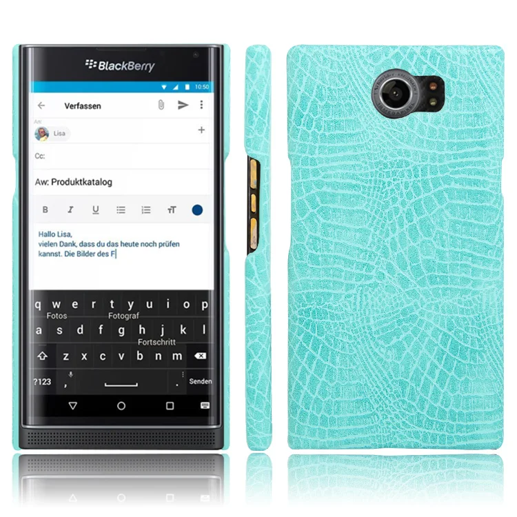 Luxury Crocodile Skin Leather Case for BlackBerry Priv Pattern Cover Shockproof Hard Shell Phone Cases Fundas Bag |