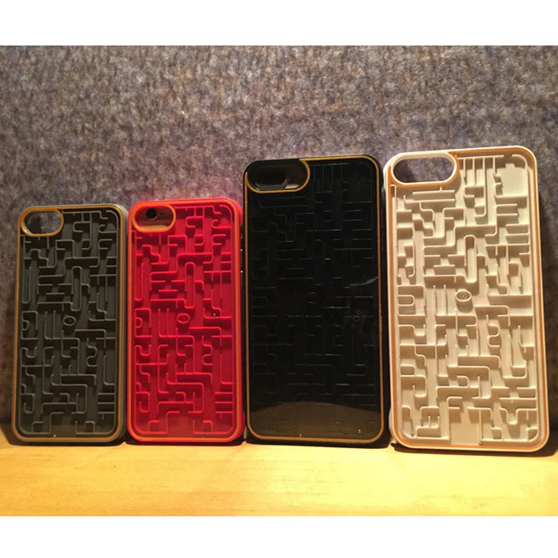 Interactive Red And Yellow Labyrinth Phone Case For iPhone 6 6s 7 8 Relax PC Maze Map Game Cover Plus | Мобильные телефоны и