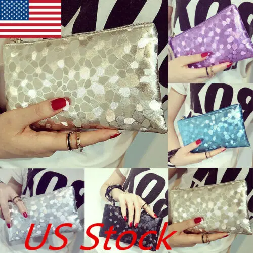 Женский Длинный кошелек с блестками вечерняя сумочка-клатч модный 2019 | Багаж и
