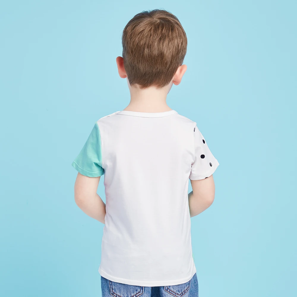 Balabala/футболки для мальчиков enfant летняя одежда детей детская повседневная