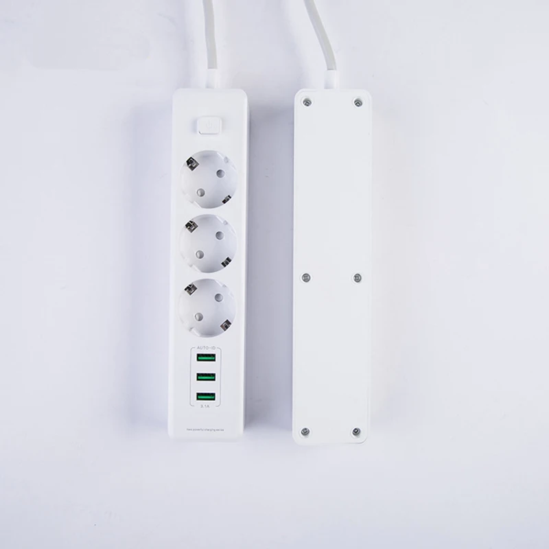 3 Европейская Сетевая розетка расширительные штепсельные розетки с портами