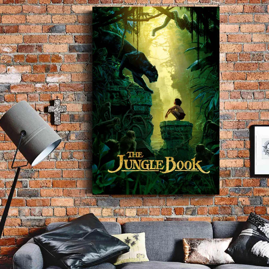 The Jungle Book (2016) Movie Wall Art Posters Canvas Painting Silk Printed For Room Decor | Дом и сад