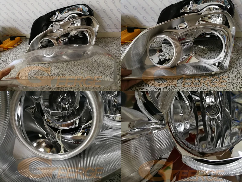 Для Nissan Qashqai 2007 2008 2009 2010 отлично ангельские глазки Ультра яркое освещение CCFL ангельские глазки комплект Halo Кольцо