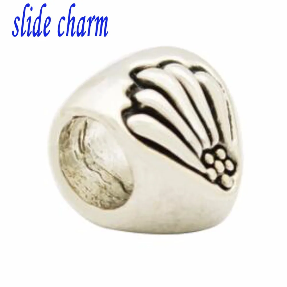 Бесплатная доставка летние бусины slide charm 2017 раковина с тропическими морскими