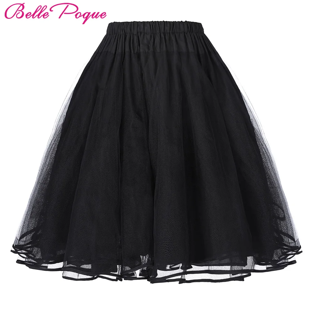 Бель поке тюлевые юбки рокабилли Свинг Нижняя юбка женские летние винтажный