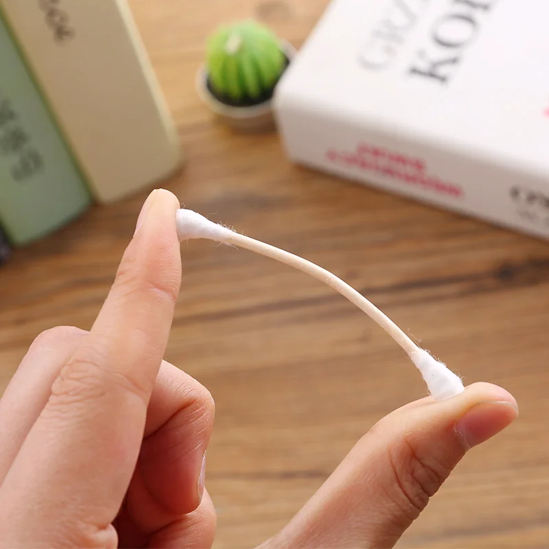 100 шт/5 шт одноразовые ватные тампоны с двойной головкой палочки Аппликатор для