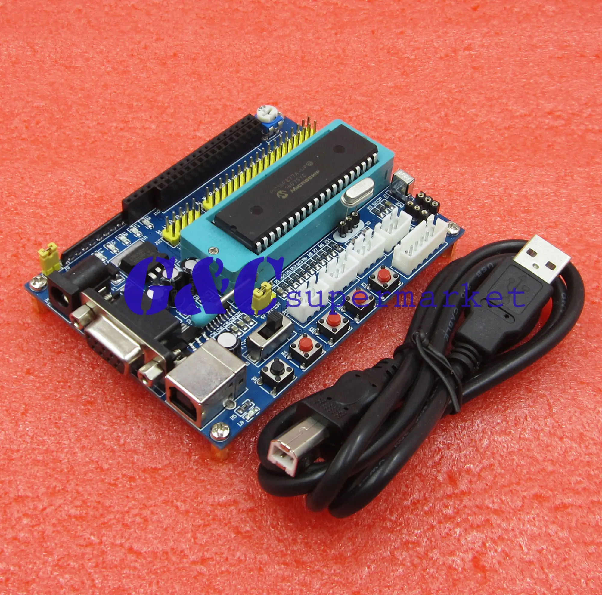 PIC16F877A PIC минимальная системная плата для разработки JTAG ICSP программный