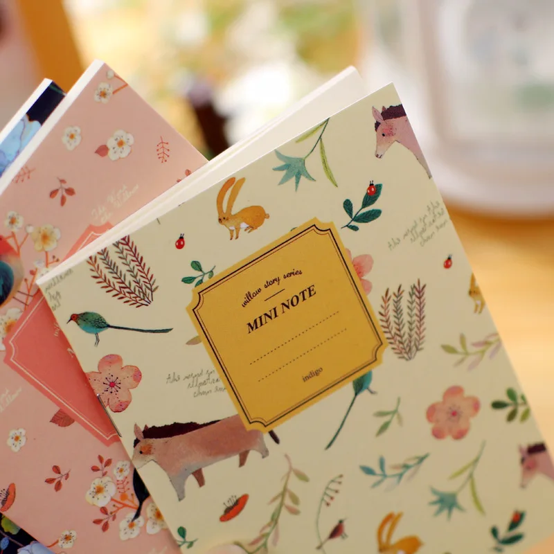 Блокнот мультяшный в стиле ретро 4 шт./лот 12*8 5 см|small book|cartoon notebookbook cute |