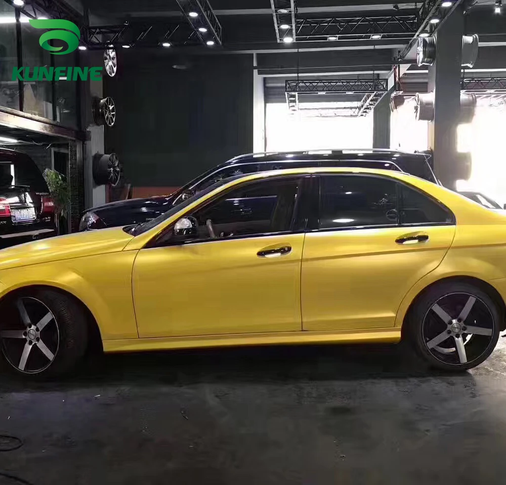 Car Styling Wrap Electro-optic yellow Vinyl film Body Sticker sticker With Air Free Bubble For Motorcycle Part | Автомобили и