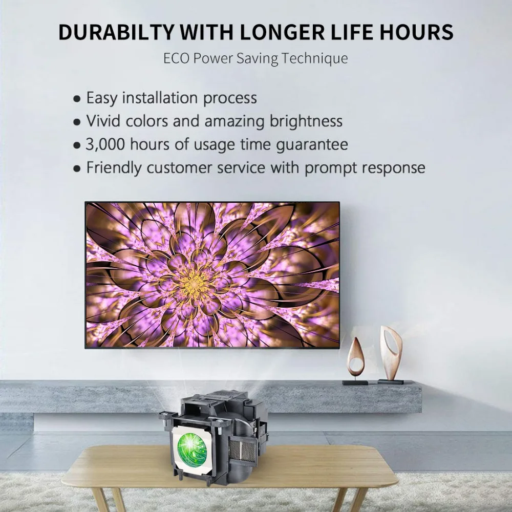 Сменная Лампа ELPLP78 V13H010L78 для проектора Epson PowerLite HC2000 HC2030 HC 725HD 730HD лампа HAPPY BATE|projector