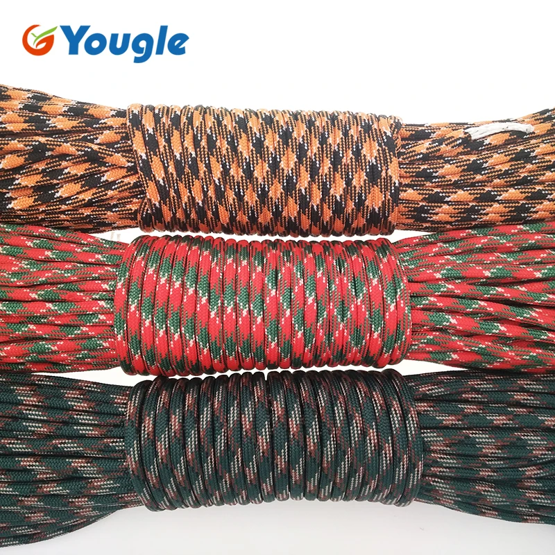 Паракорд YOUGLE Paracord 550 100FT веревка Mil Spec Type III набор для выживания из 7 нитей