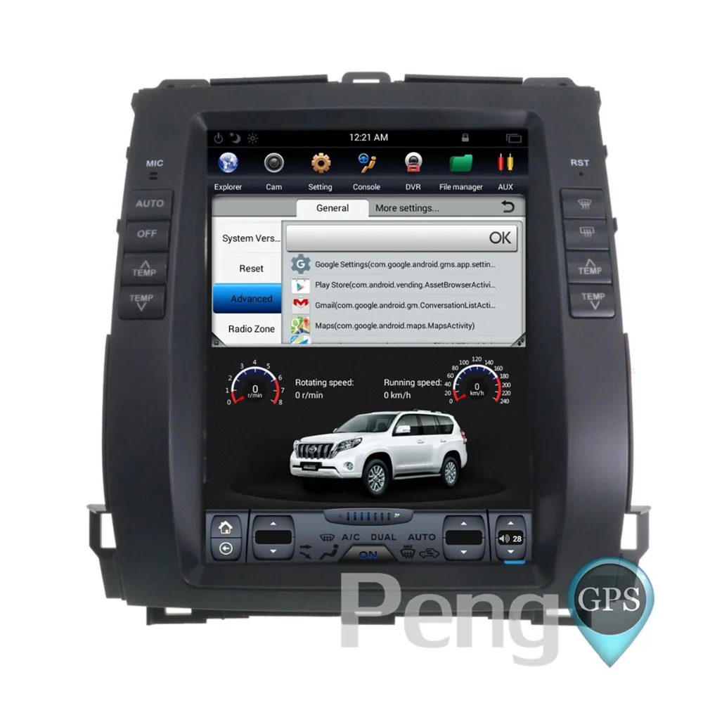 Автомобильный мультимедийный плеер для Toyota Land Cruiser Prado 120 Lexus GX470 Android 9 0