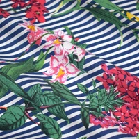 reactive dyeing width 140cm fashion stripe printed pure cotton fabric for dress tissu patchwork telas tecidos tissus au metre