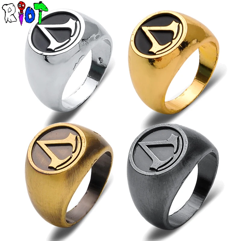 Assassins Master Ring аниме аксессуары для косплея бронзовое анти-серебряное 4 цвета