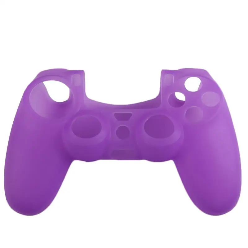 Фиолетовый Силиконовый защитный резиновый мягкий чехол для sony Playstation PS4 контроллер ручка консоль хорошие отзывы - Цвет: Фиолетовый