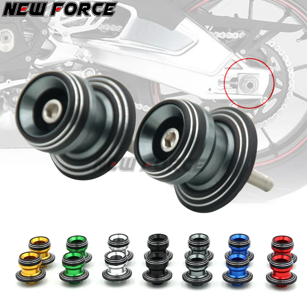 

10MM CNC Billet Swingarm Spools Sliders Stand Screws For Kawasaki VULCAN/S 650cc VULCAN S 650 cc2015 2016