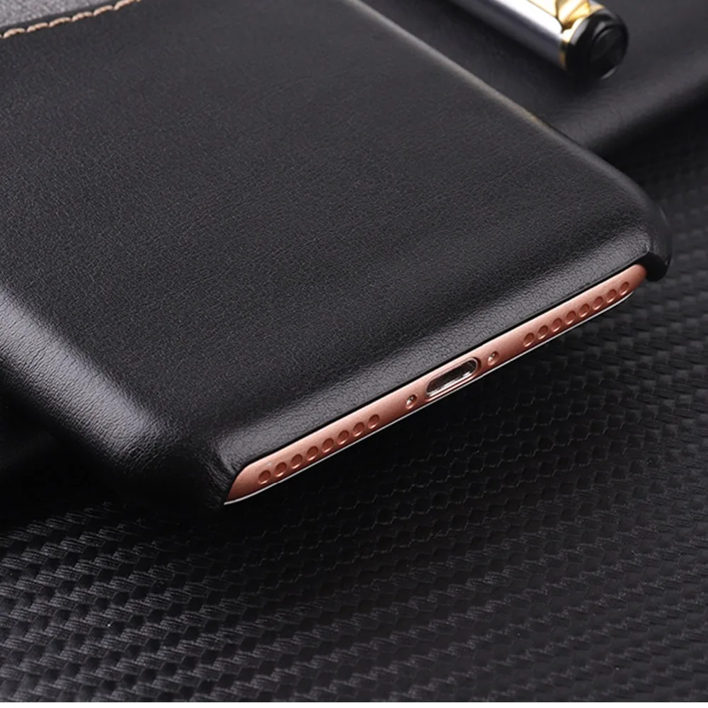 Модная чехол для iPhone 7 8 Ultra Slim Canvas сращивания искусственная кожа держатель карт
