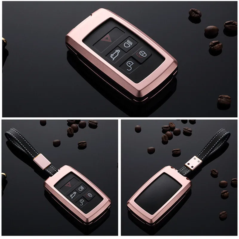 Чехол для ключей из алюминиевого сплава чехол с кольцом держателем 2018 Land Rover Range
