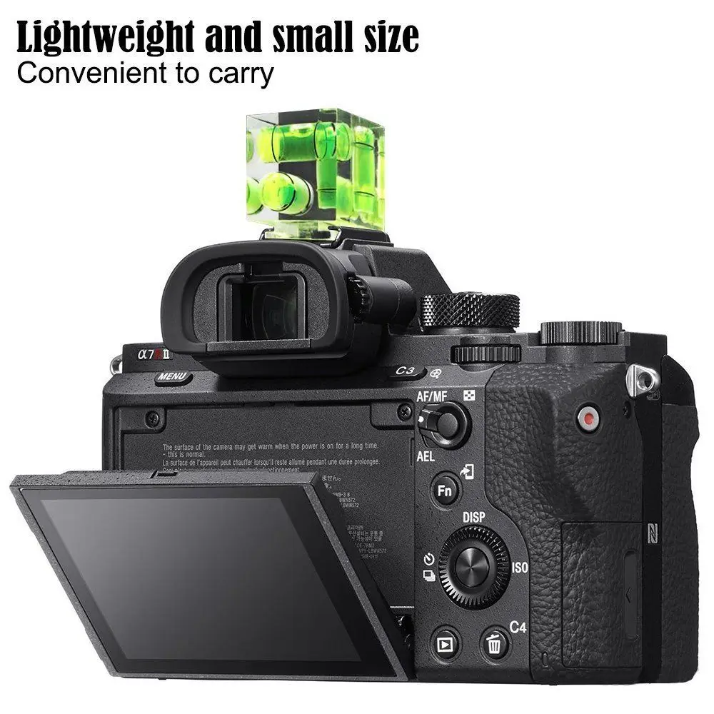 2x тройной 3 осевой Горячий башмак пузырьковый Дух Уровень для Canon Nikon Pentax DSLR