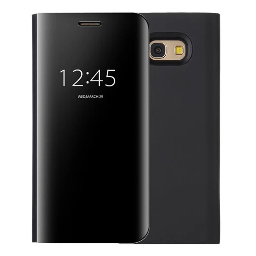 Роскошный зеркальный флип чехол для телефона Samsung Galaxy A3 A5 A7 2017 A 3 5 7 SM A320 A320F A520 A520F
