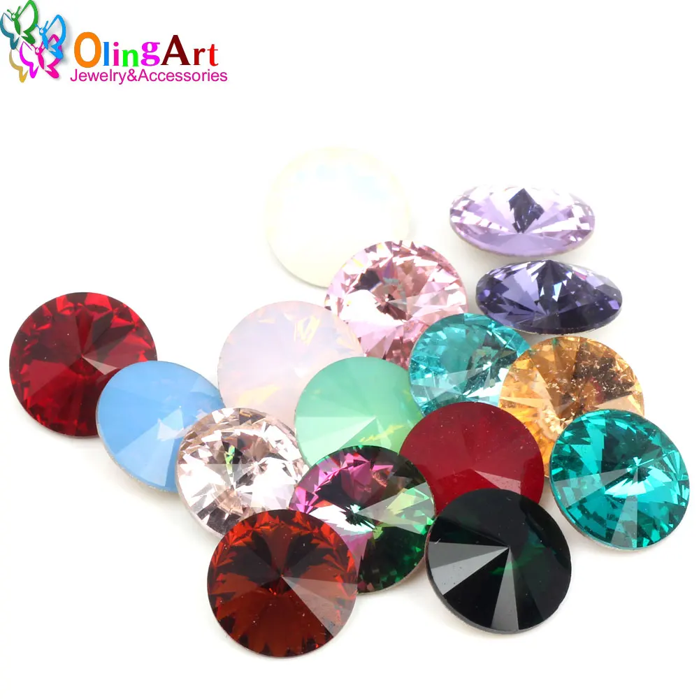 OlingArt 16 шт. пантстин кристалл ривона (12 мм) 5 (кристаллический блеск) сделай сам