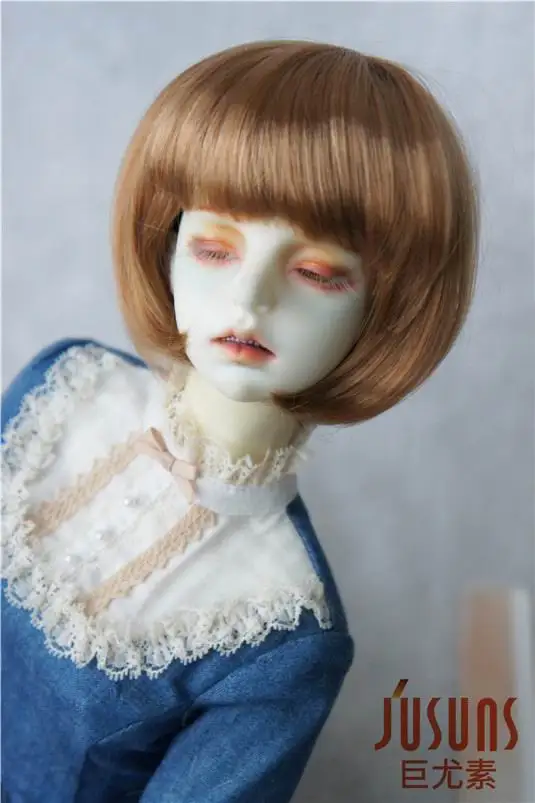 8-9inch GoldenBlond JD256 1/3 Мода bjd синтетический мохер кукольные парики Размер 8-9 дюймов 9-10 дюймов красивые волосы BJD - Цвет: 8-9inch GoldenBlond