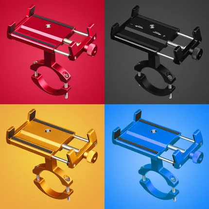 Металлический Противоскользящий велосипедный держатель для телефона на руль