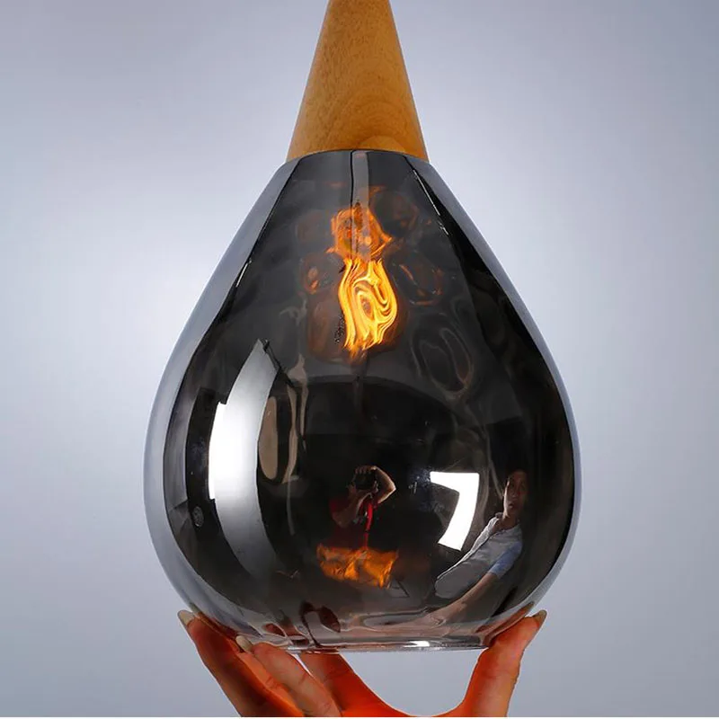 Стеклянные подвески для люстр лампа кухни столовой кофейни подвесной светильник