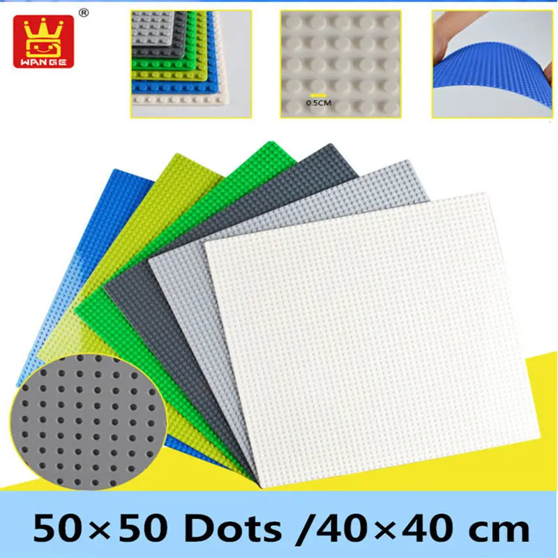 

Основание для конструктора 2 шт./лот 50 × 50 точек, совместимое с известными брендами Минифигурок, игрушки для детей, фигурки my world