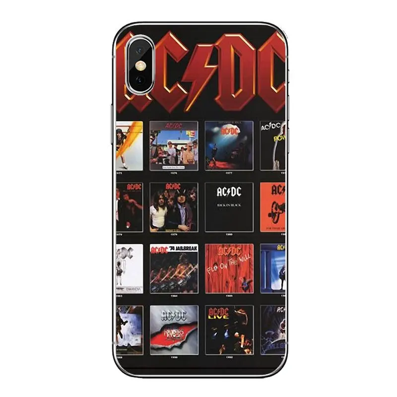 Music Band ACDC AC DC Transparent Soft Cases Covers For LG G7 Q6 Q7 Q8 Q9 V30 X Power 2 3 OnePlus 3T 5T 6T |