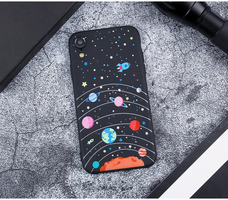 Чехол с узором для iPhone 6 6S Plus чехол для iPhone XR XS Max X 5 5S SE 7 8 Plus Черный абстрактный Мягкий ТПУ силиконовый матовый чехол