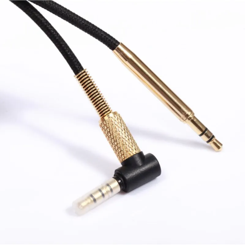 Hi-Fi наушники кабель 3 5 мм до с разъемом подачи внешнего сигнала AUX для наушников