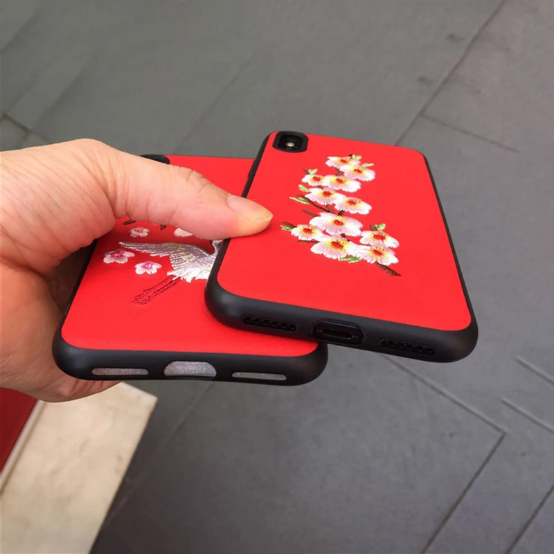 Роскошный чехол для телефона CHAOLIDA ручной работы с вышивкой IPhone X 6 6S Plus 7 8 8Plus