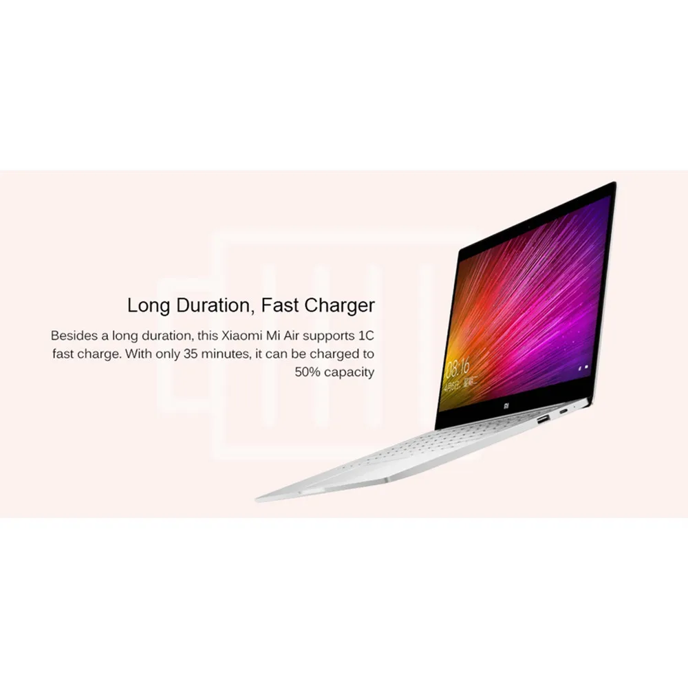 Ноутбук Xiaomi mi Air, 12,5 дюймов, ультратонкий, Windows 10, Intel Core M3-8100Y, 4 Гб, 128 ГБ, с подсветкой, клавиатура, HD mi, быстрая зарядка, ноутбук