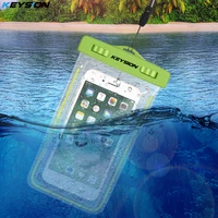 keysion waterproof bag phone case for samsung galaxy a50 a30 xiaomi mi9 redmi note 7 luminous underwater pouch for iphone xr 6s