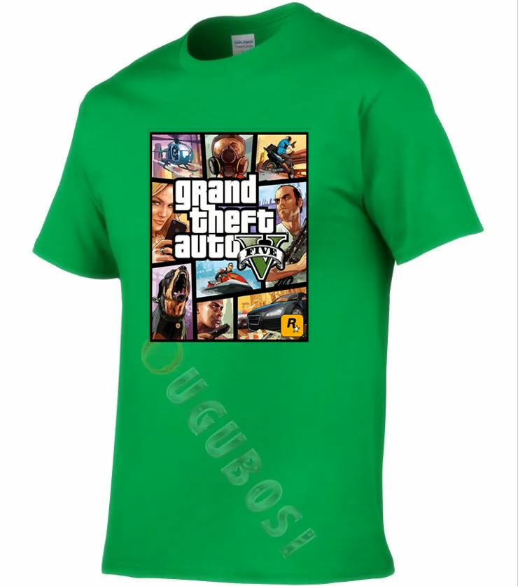 Grand Theft Auto GTA Футболка Мужская Уличная футболка с 5 и женская известного бренда