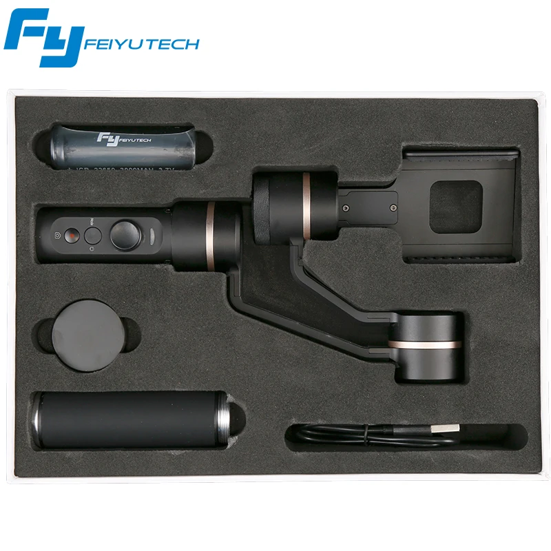3 осевой стабилизатор для смартфона FeiyuTech SPG C iPhone/Xiaomi/Samsung S7 Zoom с кнопкой палка