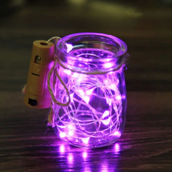 2 м 20 светодиодный s полоски пробки бутылки вина лампа RGB Светодиодные полосы ночной Светильник вечерние дома Свадебные украшения лампы струны медной проволоки лампы