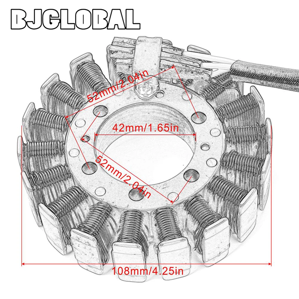 

Motorcycle Magneto Stator Coil Generator For Honda CBR600RR CBR600 CBR 600RR 600 F5 2003 2004 2005 2006 31120-MEE-003 Moto Moped