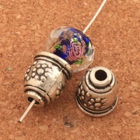 plum flower bell cone end caps 10x10mm 28pcs zinc alloy bead cap jewelry findings components l1087