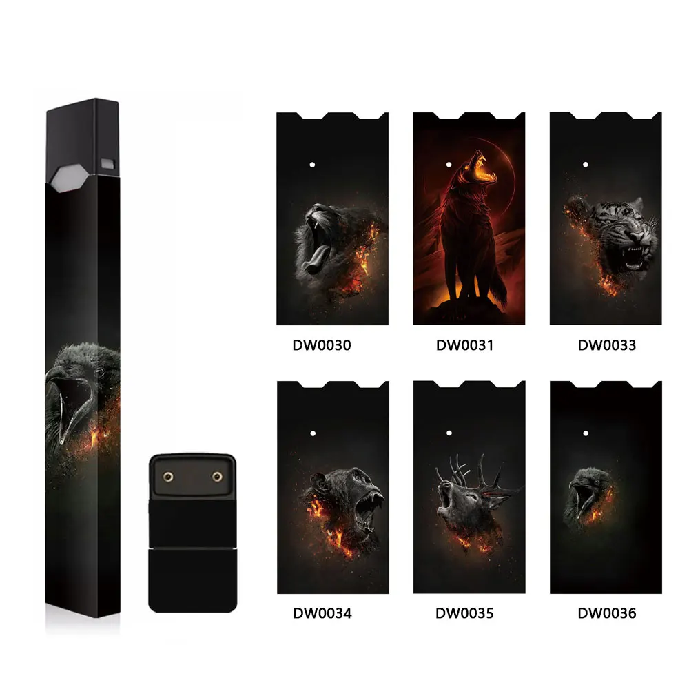 SHIODOKI 2 Pack Juul Skin Decal для Pax JUUL 2.5D технология ультра тонкая защитная наклейка для JUUL Wraps Cases-animal 3